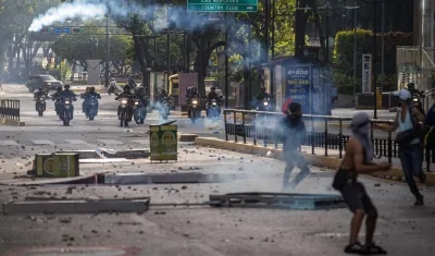 Protestas en Venezuela por los resultados de las elecciones presidenciales.