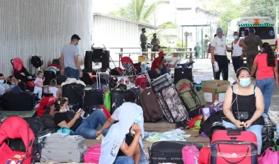 Migrantes en Panamá.