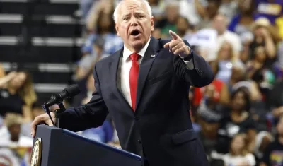 Tim Walz, fórmula vicepresidencial de Kamala Harris en las elecciones.