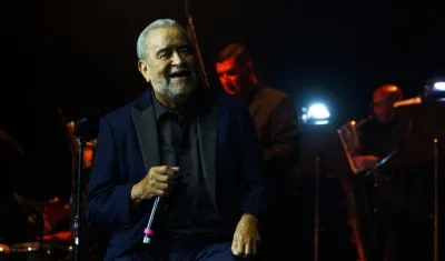 El salsero Andy Montañez, durante su concierto 'Mi primer adiós'. 