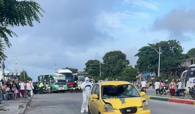 Lugar donde ocurrió el accidente en la mañana de este miércoles. 