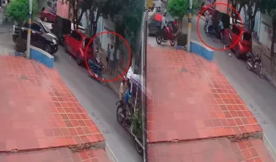 Imágenes del atraco.