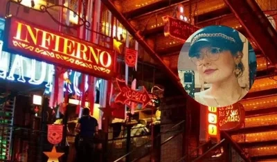 Imagen del restaurante y la bailarina Laura Villamil.