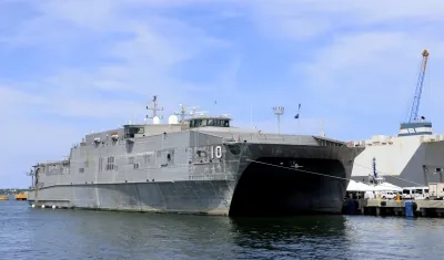 Buque de Estados Unidos llegó este jueves a Cartagena. 