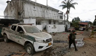 Imagen de uno los últimos ataques contra la Policía.