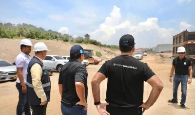 El Alcalde Alex Char inspeccionó la obra.