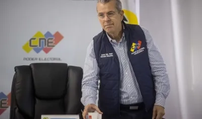 El rector principal del Consejo Nacional Electoral de Venezuela, Juan Carlos Delpino.