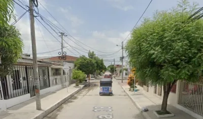 Aspecto del sector donde ocurrió el accidente. 