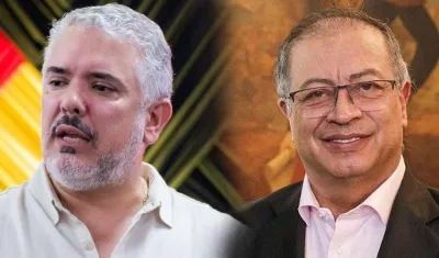 Iván Duque y Gustavo Petro.