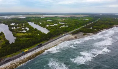 Kilómetro 19 de la vía Barranquilla - Santa Marta.
