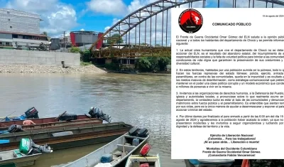 ELN anuncia levantamiento del paro