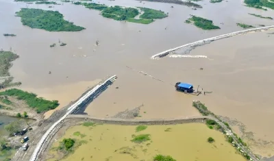 Ruptura del jarillón, conocido como ‘Caregato’. 