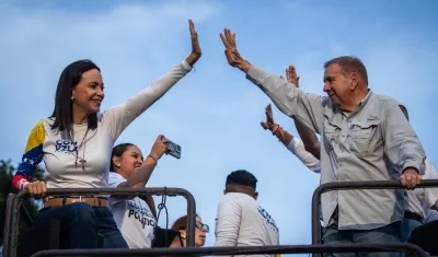 Edmundo González y María Corina Machado. 