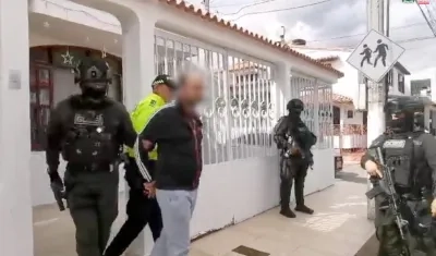 Momento de la captura.