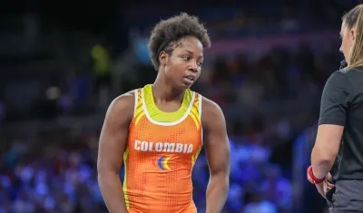 Tatiana Rentería en combate.