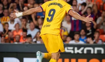 Robert Lewandowski, goleador del partido.