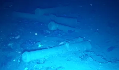 Zona donde se encuentra hundido el Galeón San José. 