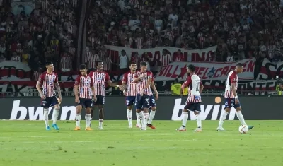 Junior tras quedar eliminado de la Copa Libertadores. 