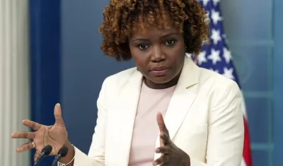 La portavoz de la Casa Blanca, Karine Jean-Pierre.
