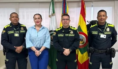 La socialización en el Comando de la Policía Metropolitana. 