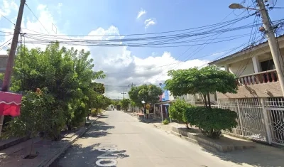 Sector donde se registraron los hechos. 