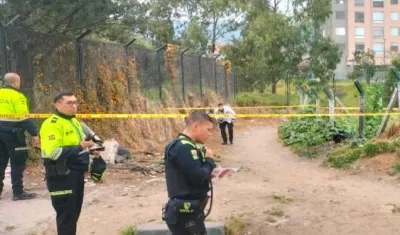 Zona donde encontraron el cuerpo en una maleta.