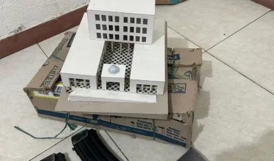 Maqueta del Palacio de Justicia.