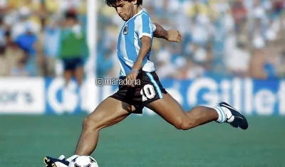 El astro Diego Maradona.