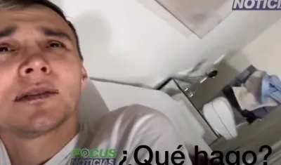 Mauricio Leal en el video antes de morir.