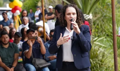 María Constanza García, ministra del Transporte.