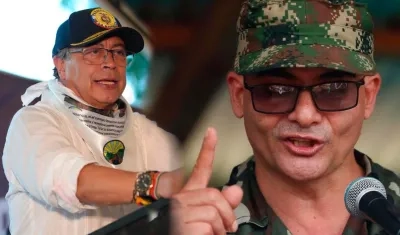 Gustavo Petro e 'Iván Mordisco'.