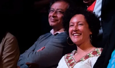 El Presidente Gustavo Petro e Isabel Zuleta.