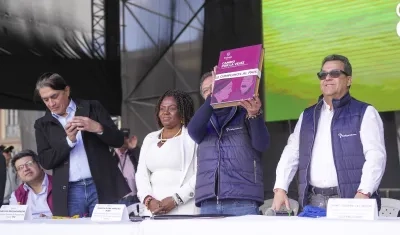 Petro en la sanción de la Reforma Pensional.