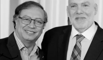El Presidente Petro y el Embajador José Fernando Bautista.