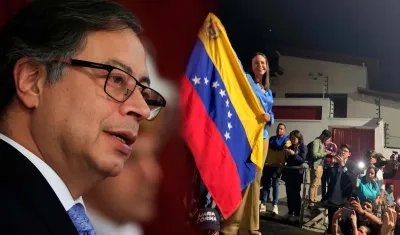 Gustavo Petro y María Corina Machado.