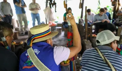 Imagen de los diálogos de la JEP con pueblos indígenas.