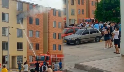 Imágenes del incendio.