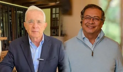 Álvaro Uribe Vélez y Gustavo Petro