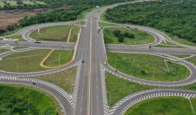 Imagen de la vía Barranquilla-Cartagena.