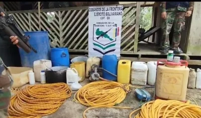 Cargamento incautado. 