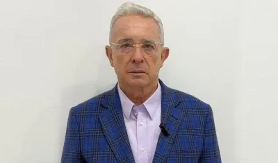 Álvaro Uribe Vélez en el video.