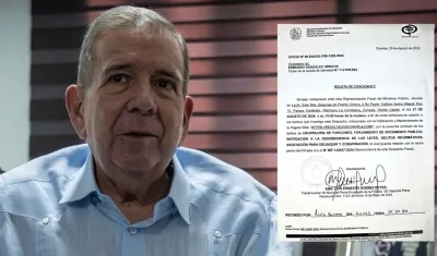 Citación a Edmundo González. 