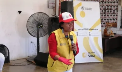 Yesenia Pérez, directora territorial de la Unidad para las Víctimas.