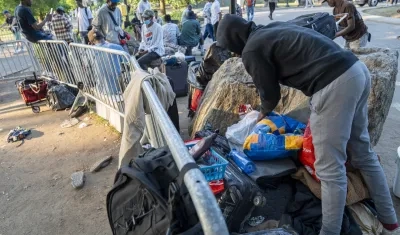 Grupo de inmigrantes en Estados Unidos.