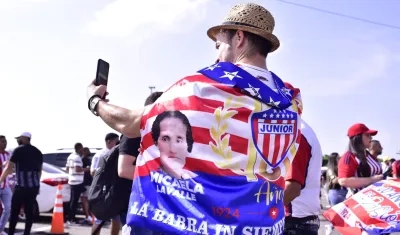 La imagen de Micaela Lavalle ha estado presente en la celebración del centenario del Junior.  