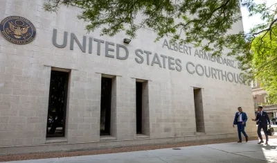 Fachada de la corte Albert Armendariz donde se han llevado a cabo audiencias del caso contra Ismael ‘El Mayo’ Zambada.