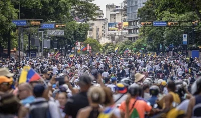 Protestas en Venezuela.