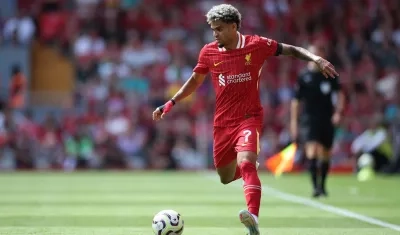 Luis Díaz en el amistoso del pasado domingo ante Sevilla.