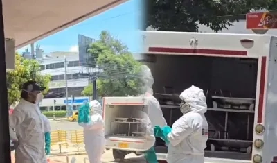 Levantamiento del cadáver. 