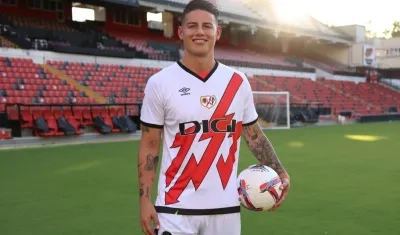 James Rodríguez, nuevo jugador del Rayo Vallecano. 